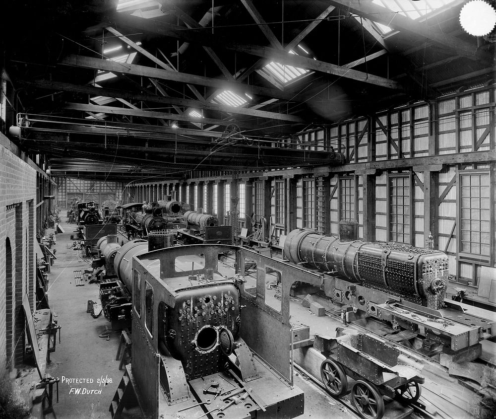 Addington Railway Workshops, Christchurch (02 May 1898) by Francis Dutch.