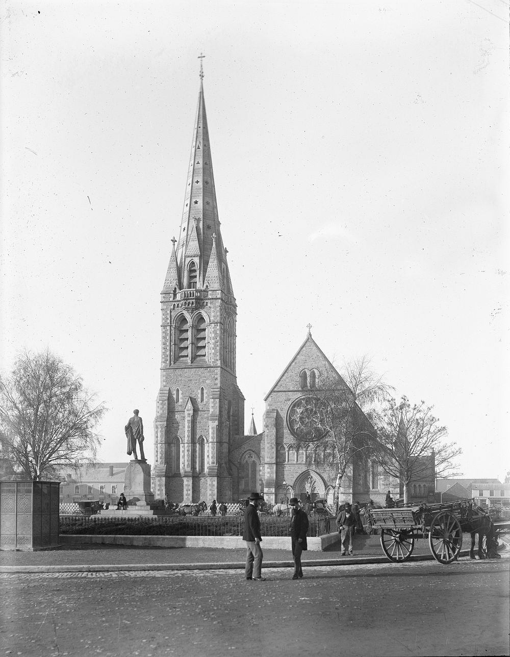 Cathedral, Christchurch (1880s) by Burton Brothers.
