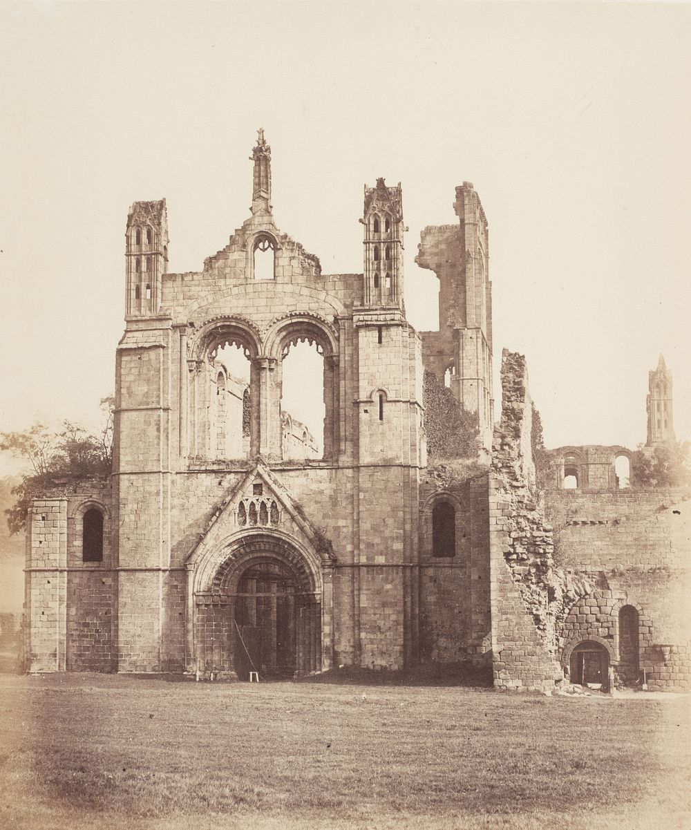 Kirkstall Abbey. From The West. From the album: A photographic tour among the Abbeys of Yorkshire; 1856; Bell and Daldy by…