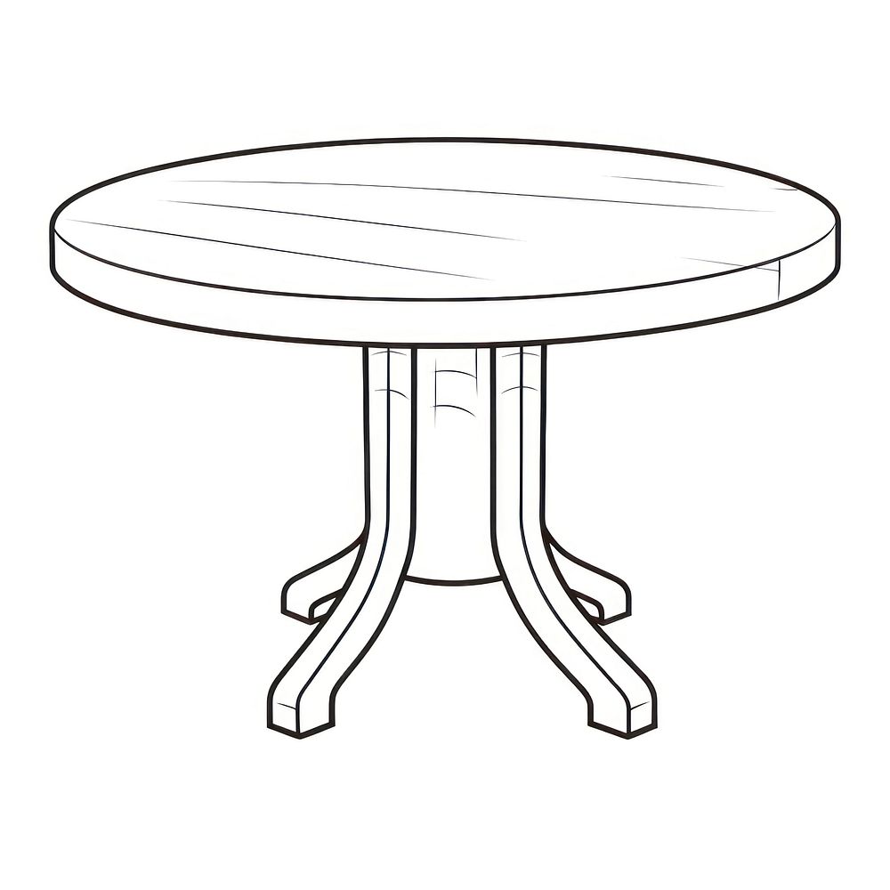 Table furniture sketch line. AI generated Image by rawpixel.