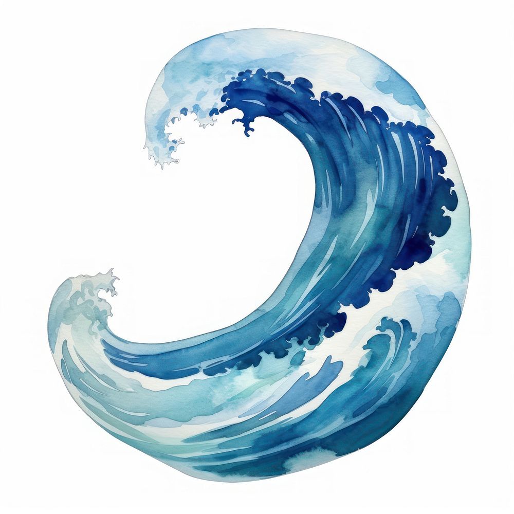 Wave shape water sea. AI generated Image by rawpixel.