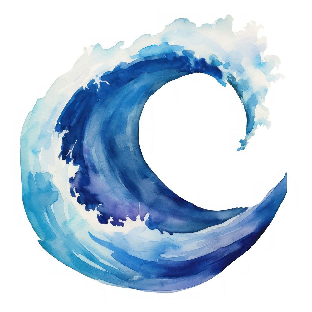 Wave nature shape water. AI generated Image by rawpixel.