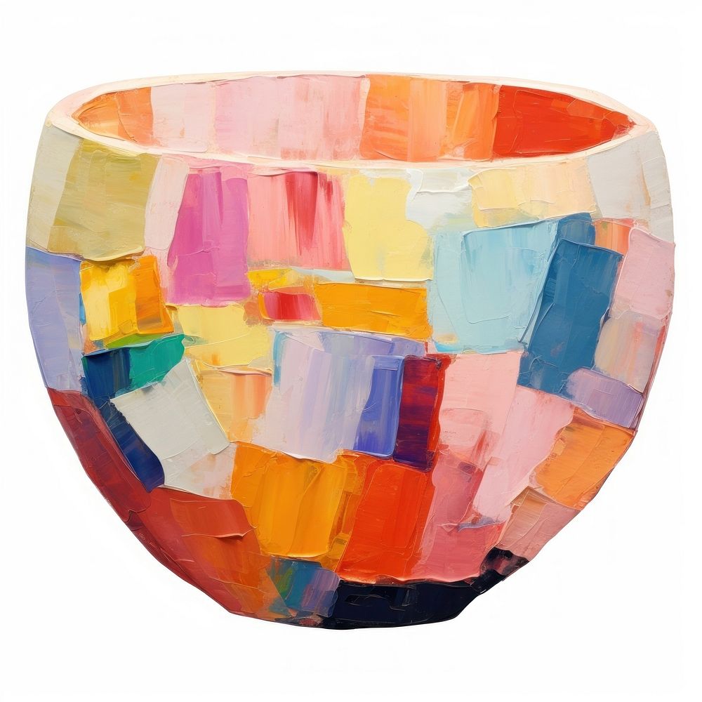 Bowl painting brush craft. AI generated Image by rawpixel.