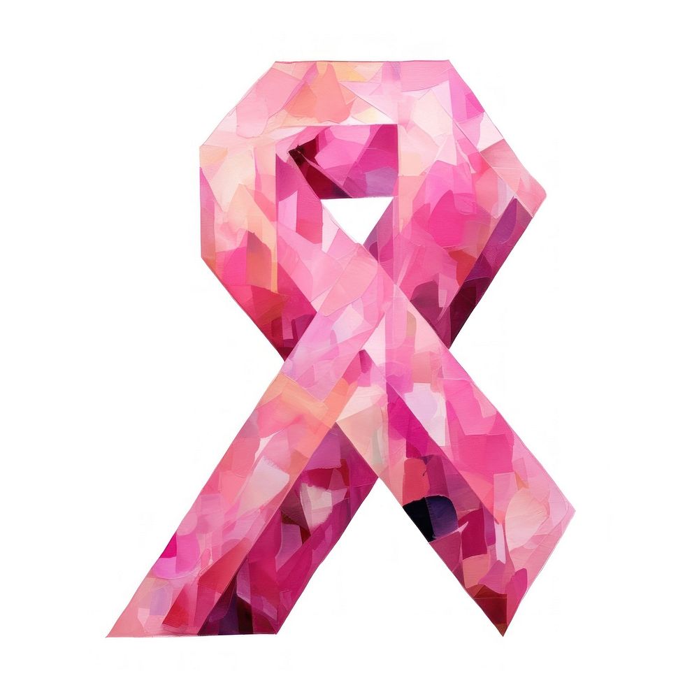 Cancer ribbon purple shape pink. AI generated Image by rawpixel.