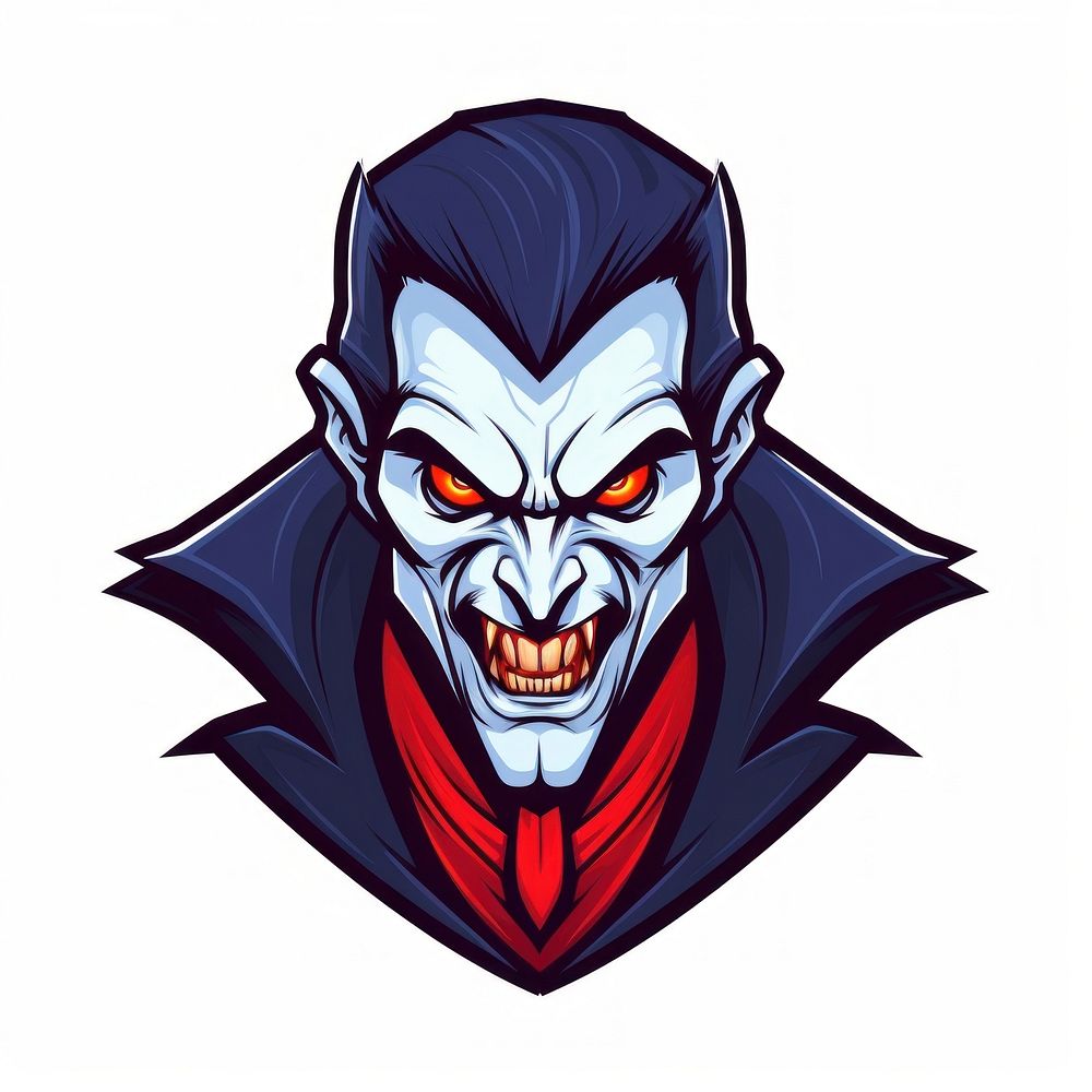 Vampire disguise portrait cartoon. AI generated Image by rawpixel.