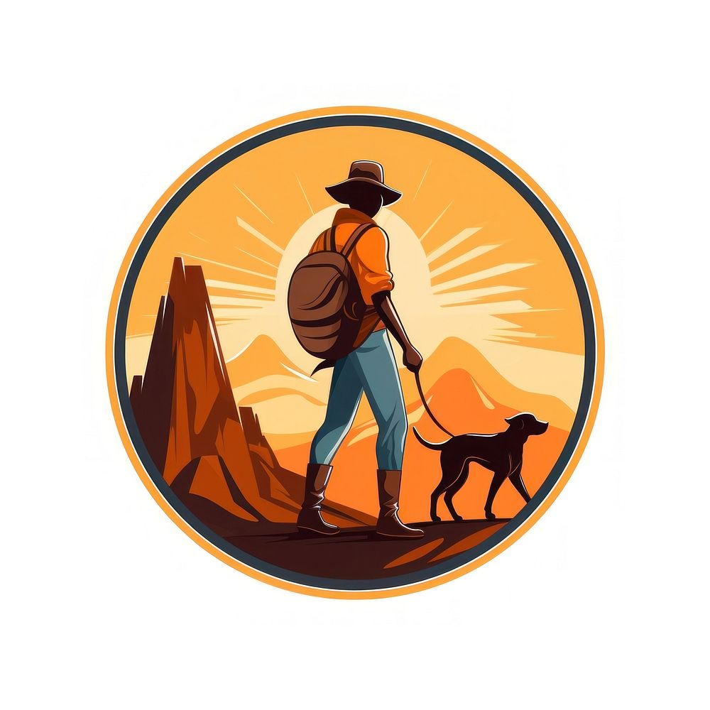 Dog walker outdoors walking mammal. AI generated Image by rawpixel.