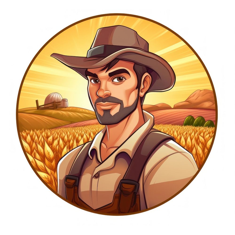 Farmer agriculture portrait harvest. AI generated Image by rawpixel.