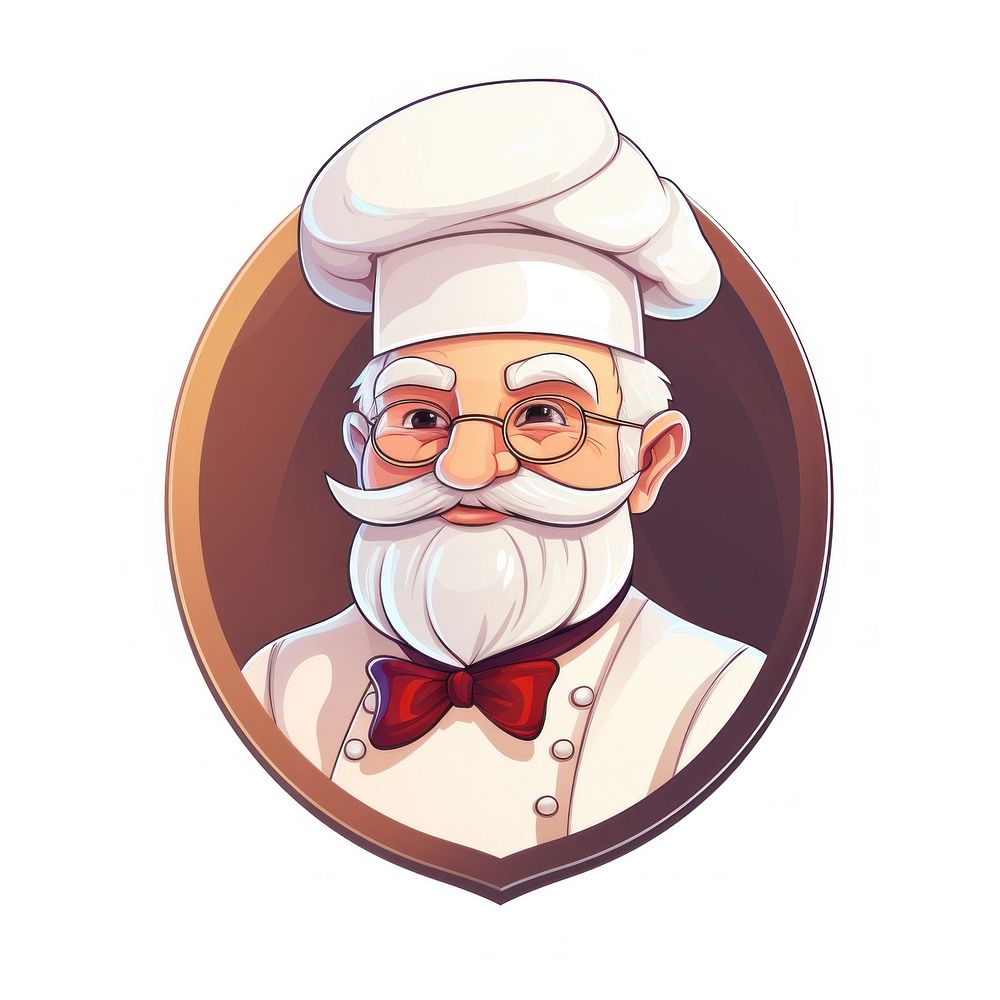 Grand father chef portrait logo photography. AI generated Image by rawpixel.