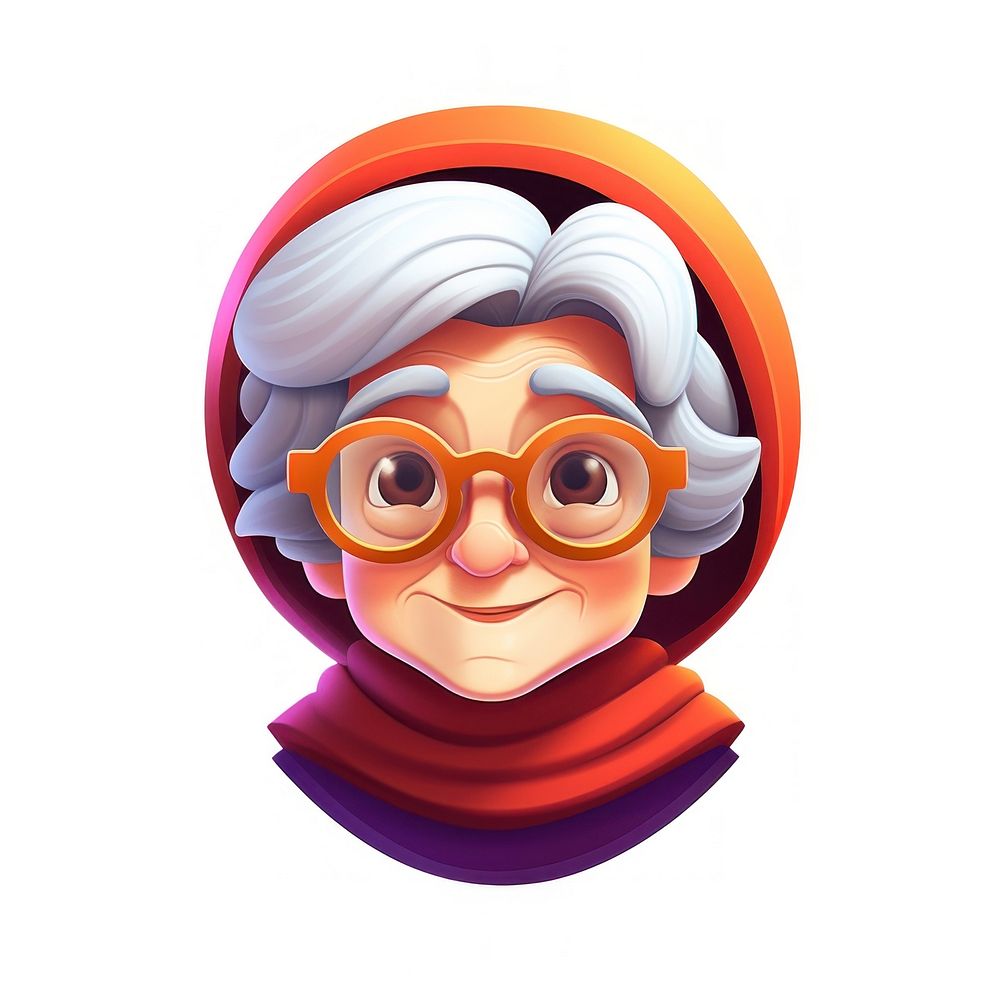 Grandma portrait glasses photography. AI generated Image by rawpixel.