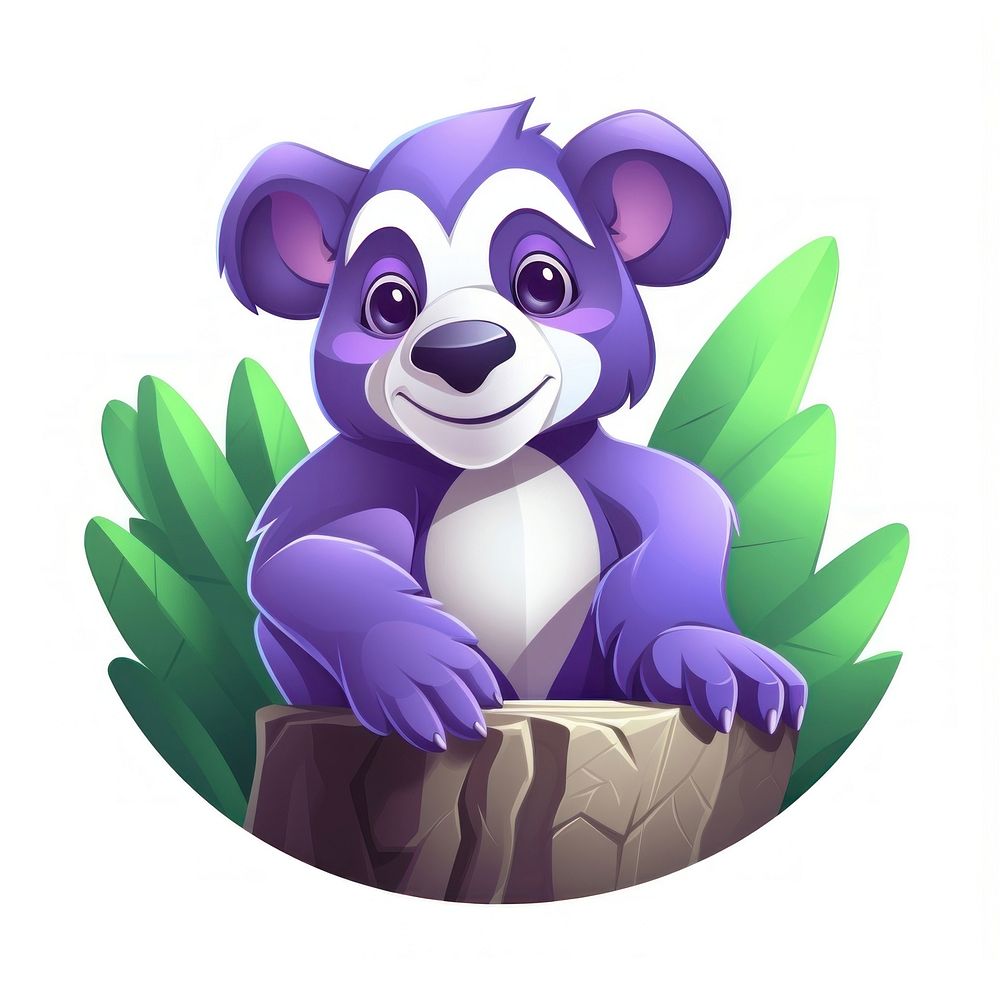 Koala mammal purple representation. AI generated Image by rawpixel.