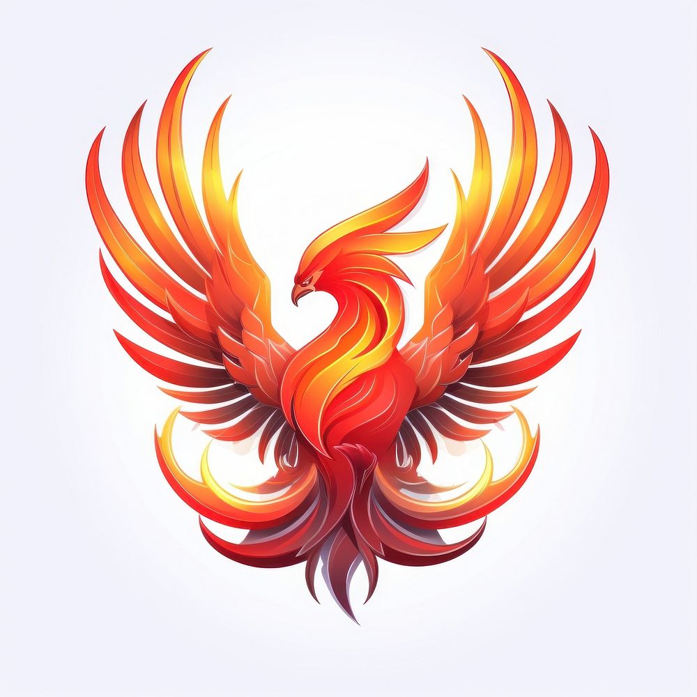 Phoenix logo creativity chandelier. AI generated Image by rawpixel.