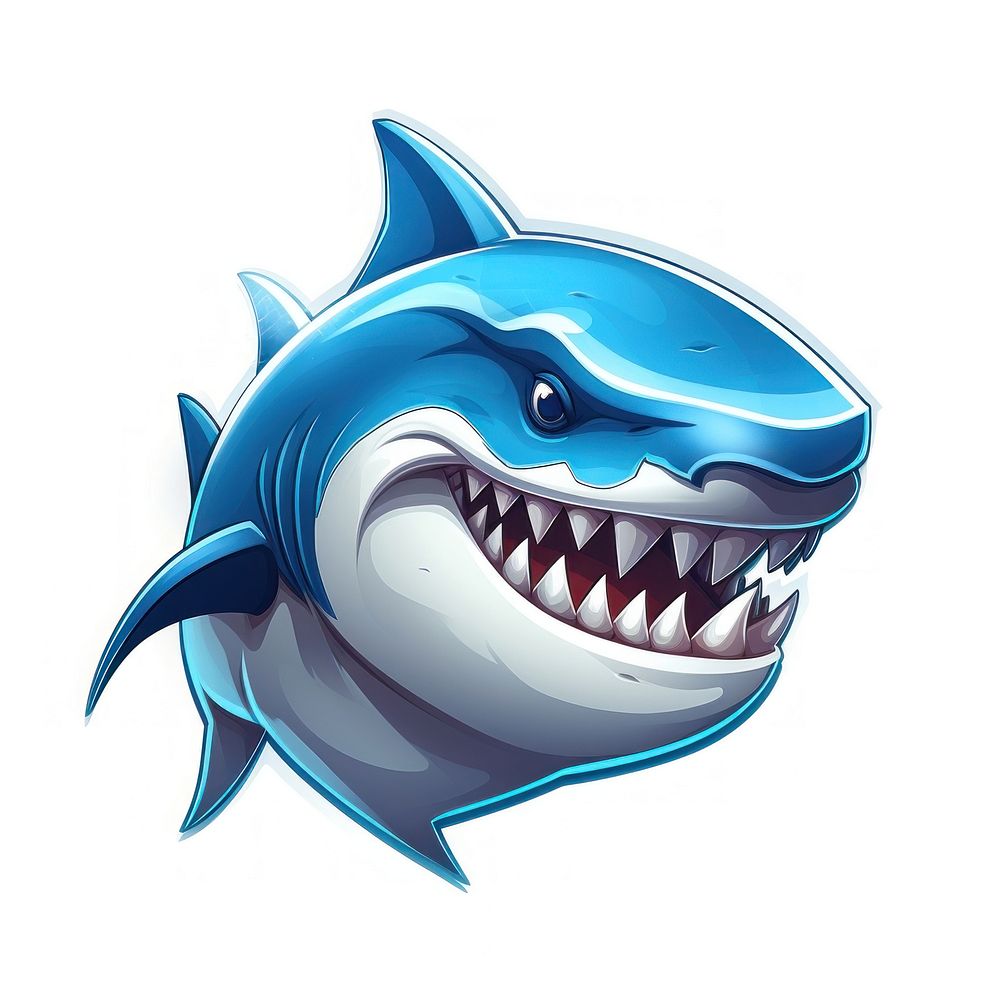 Shark animal fish dolphin. AI generated Image by rawpixel.
