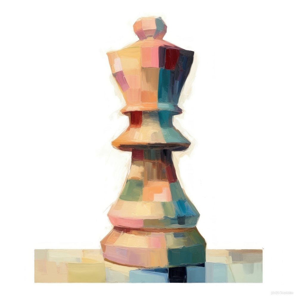 Chess piece painting craft game. AI generated Image by rawpixel.