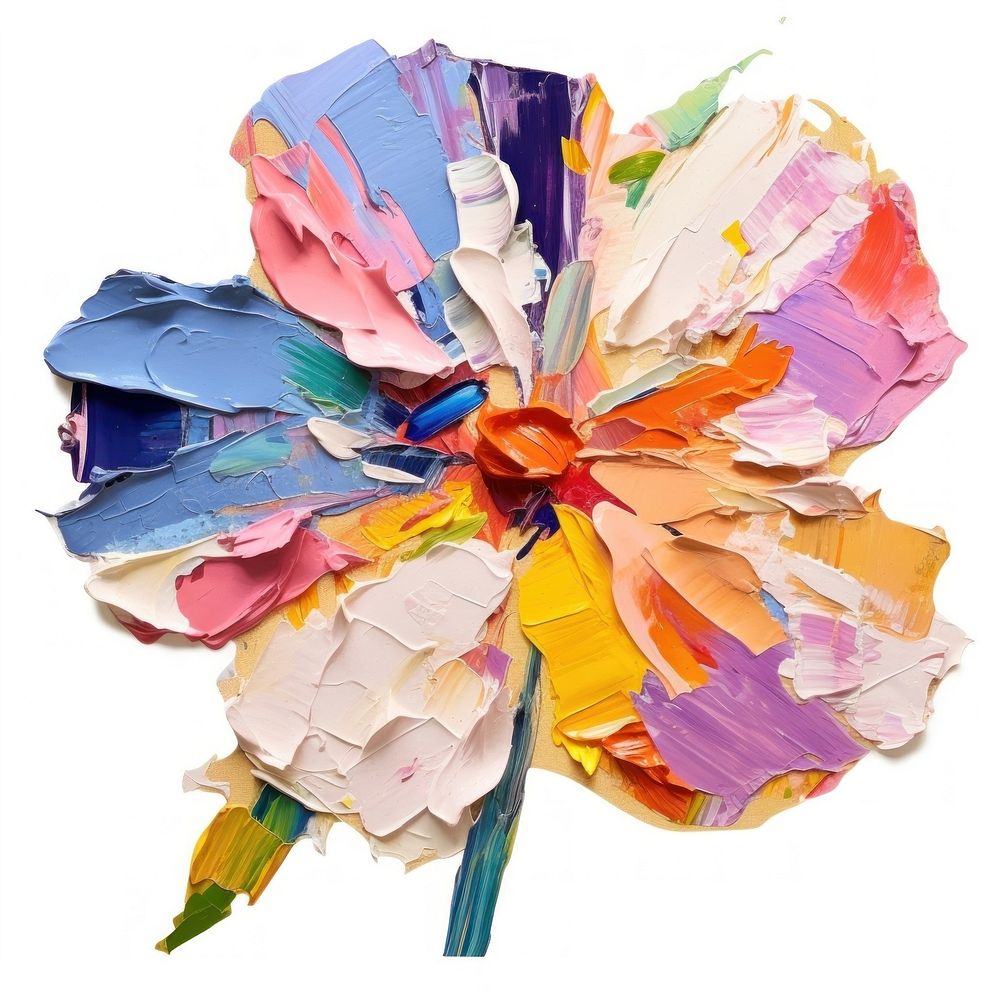 Flower plant paper art. AI generated Image by rawpixel.