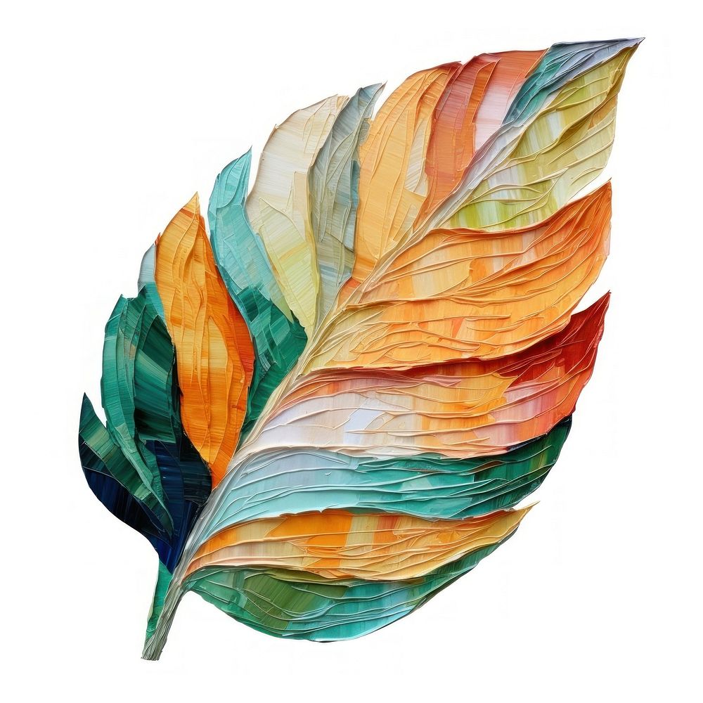 Leaf painting plant art. AI generated Image by rawpixel.