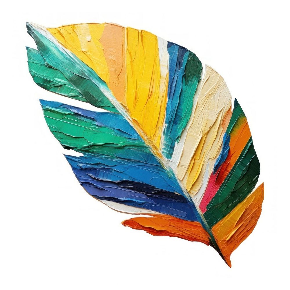 Palm leaf art white background lightweight. AI generated Image by rawpixel.