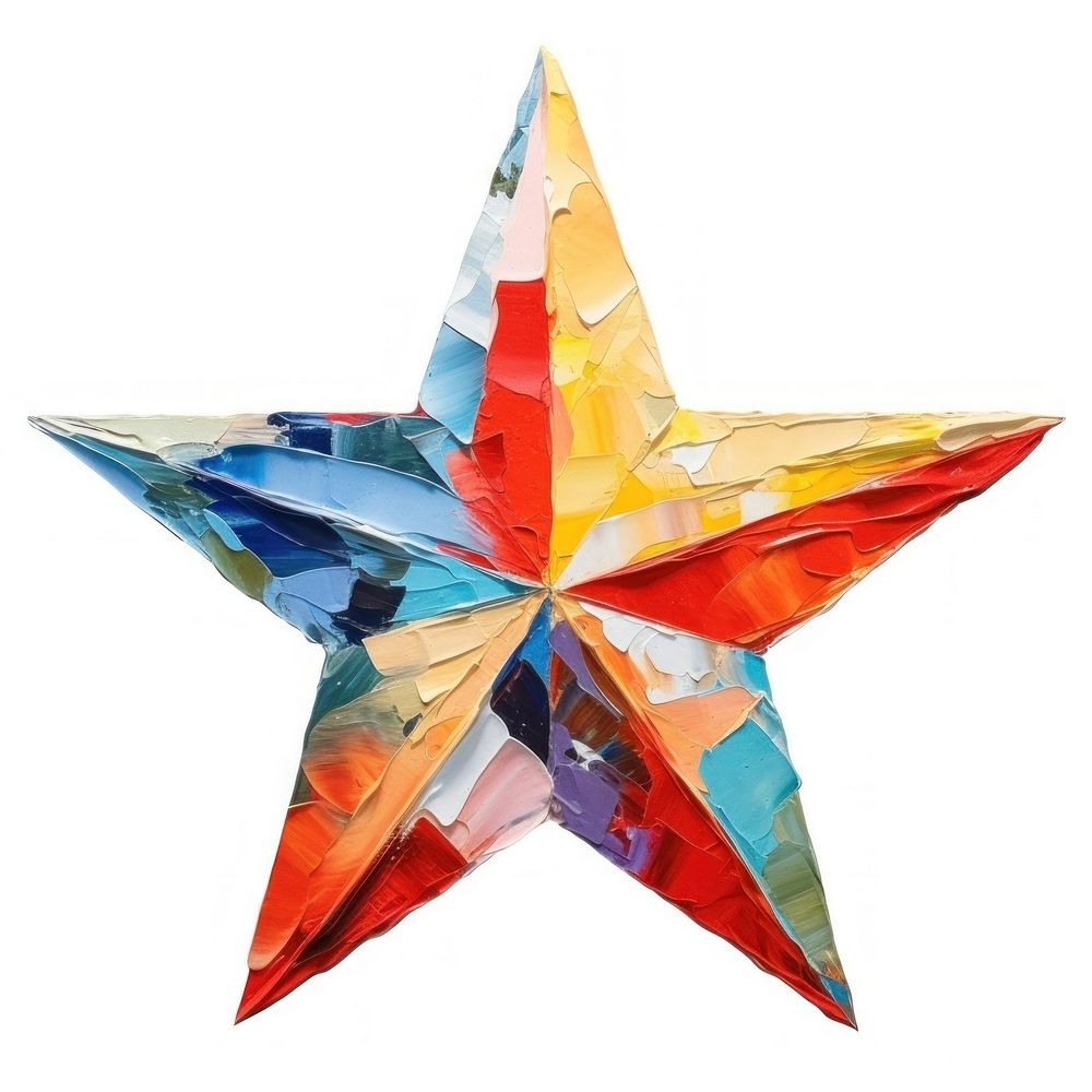Star origami symbol shape. AI generated Image by rawpixel.