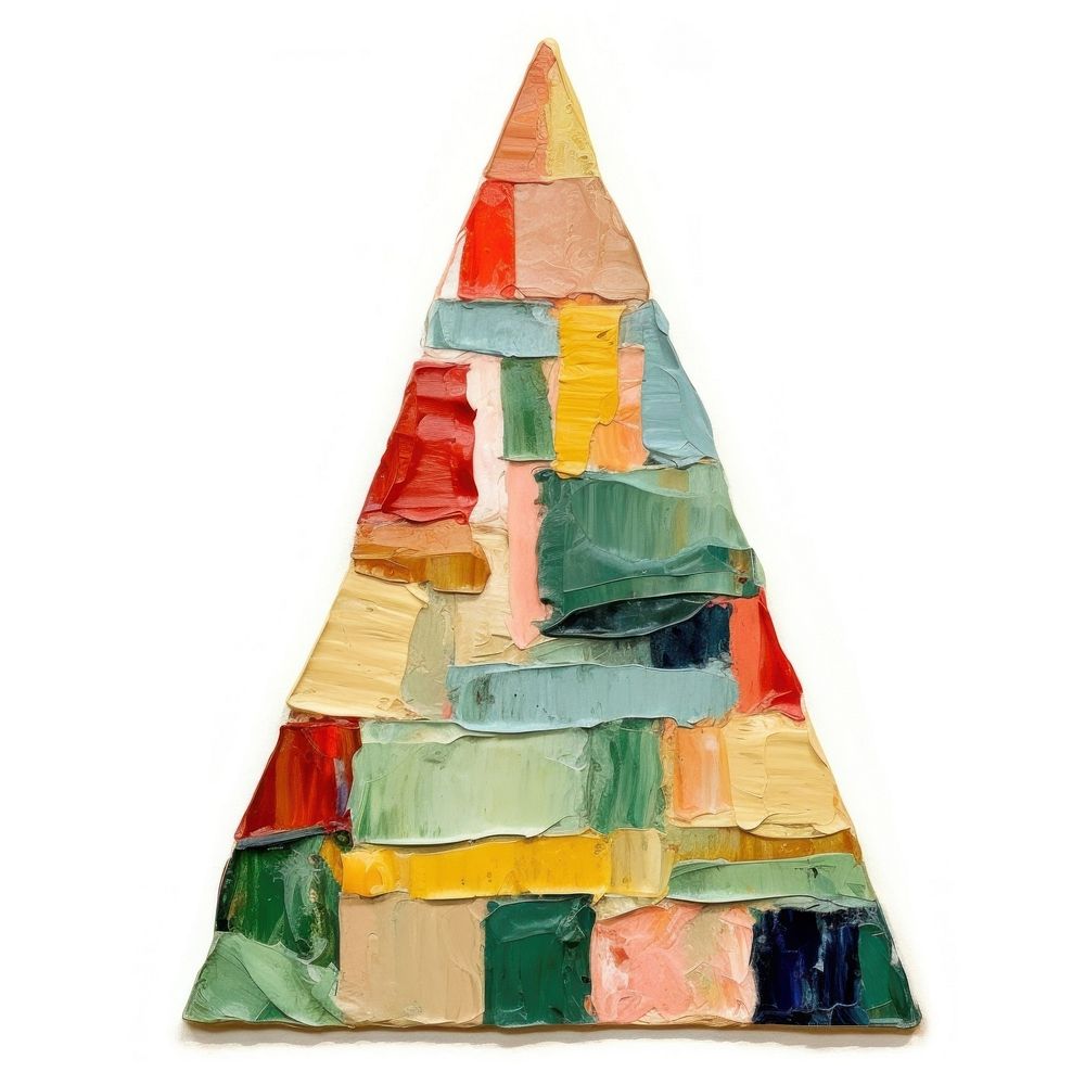 Christmas tree painting shape craft. AI generated Image by rawpixel.