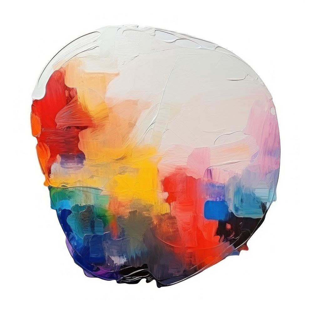 Speech bubble painting palette shape. AI generated Image by rawpixel.