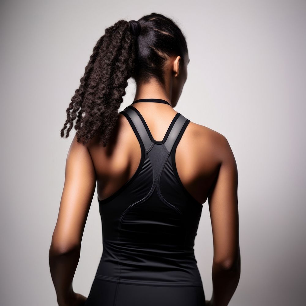 Sportswomen adult black back. AI generated Image by rawpixel.
