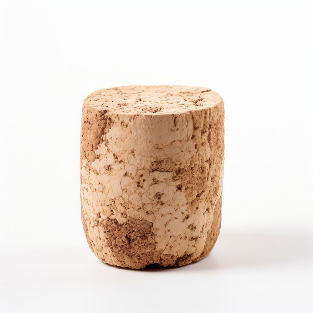 Champagne cork white background container cylinder. AI generated Image by rawpixel.