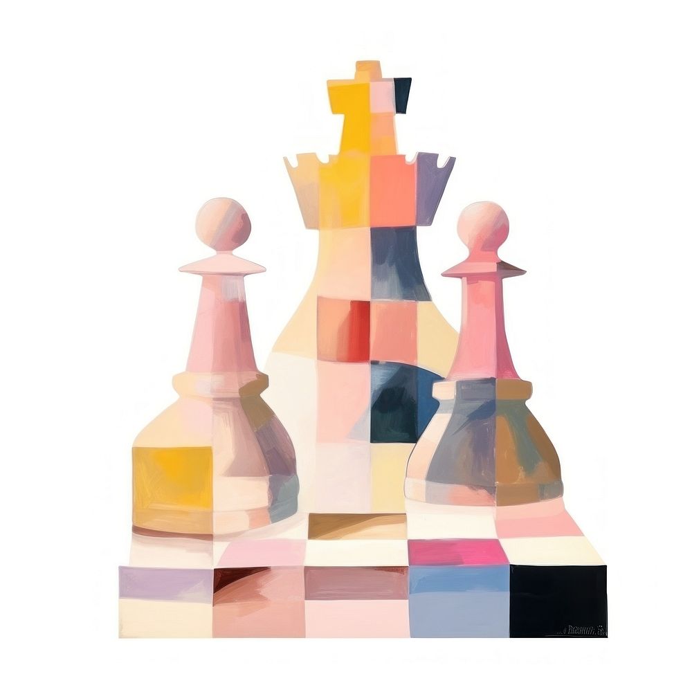 Chess painting craft art. AI generated Image by rawpixel.
