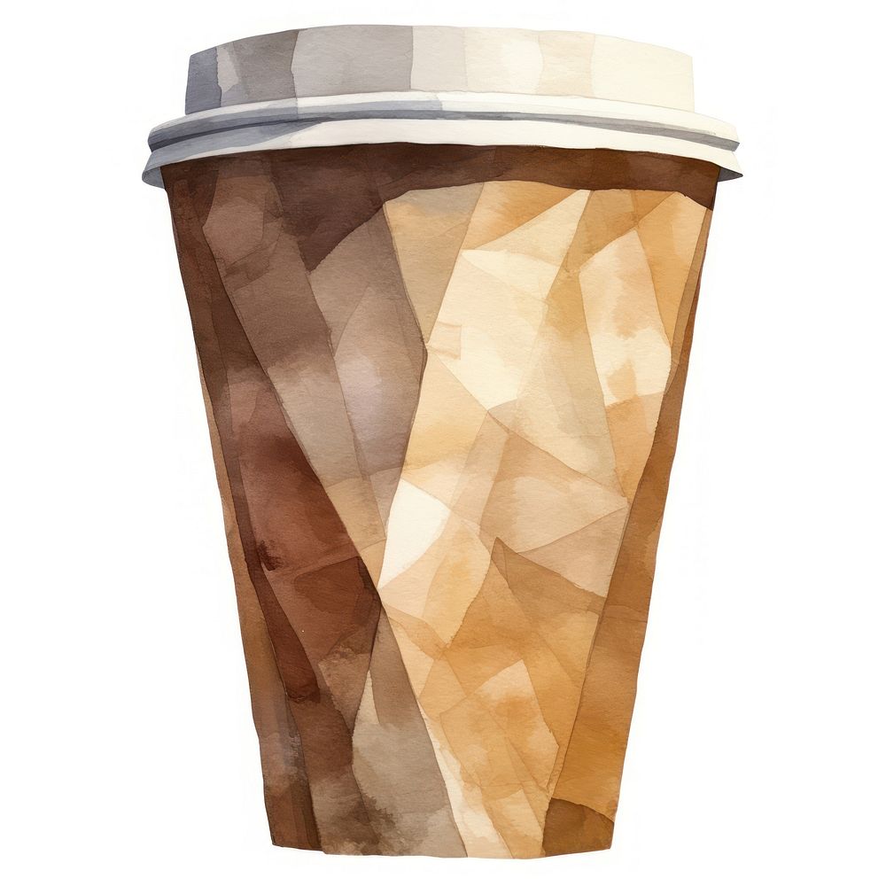 Coffee paper cup drink brown mug. AI generated Image by rawpixel.