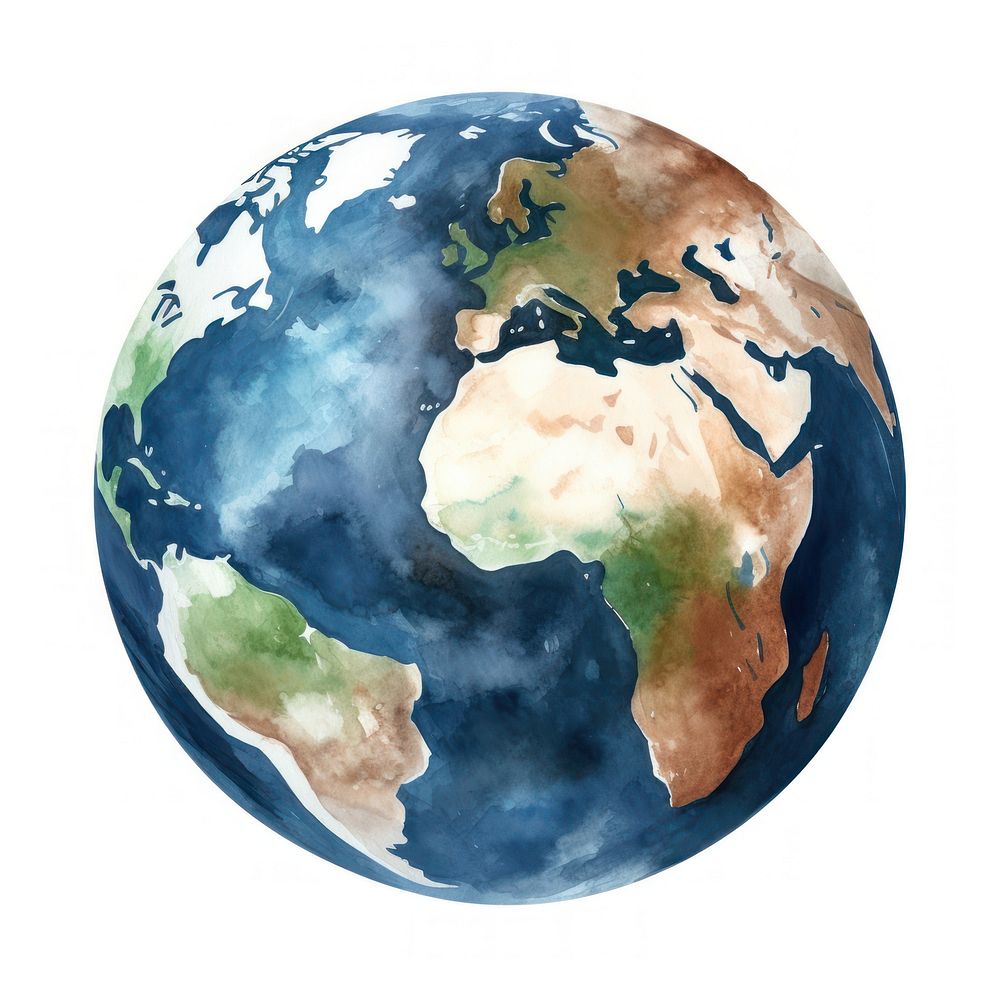 Earth planet shape globe. AI generated Image by rawpixel.