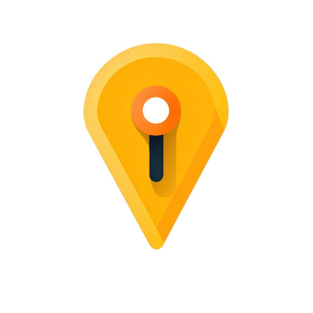 Location symbol shape white background. AI generated Image by rawpixel.