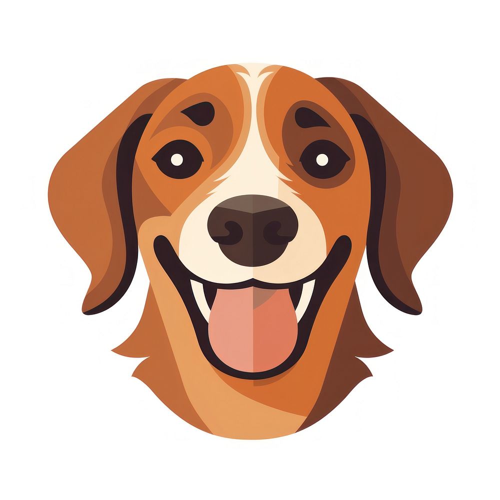 Smile dog head animal mammal beagle. AI generated Image by rawpixel.