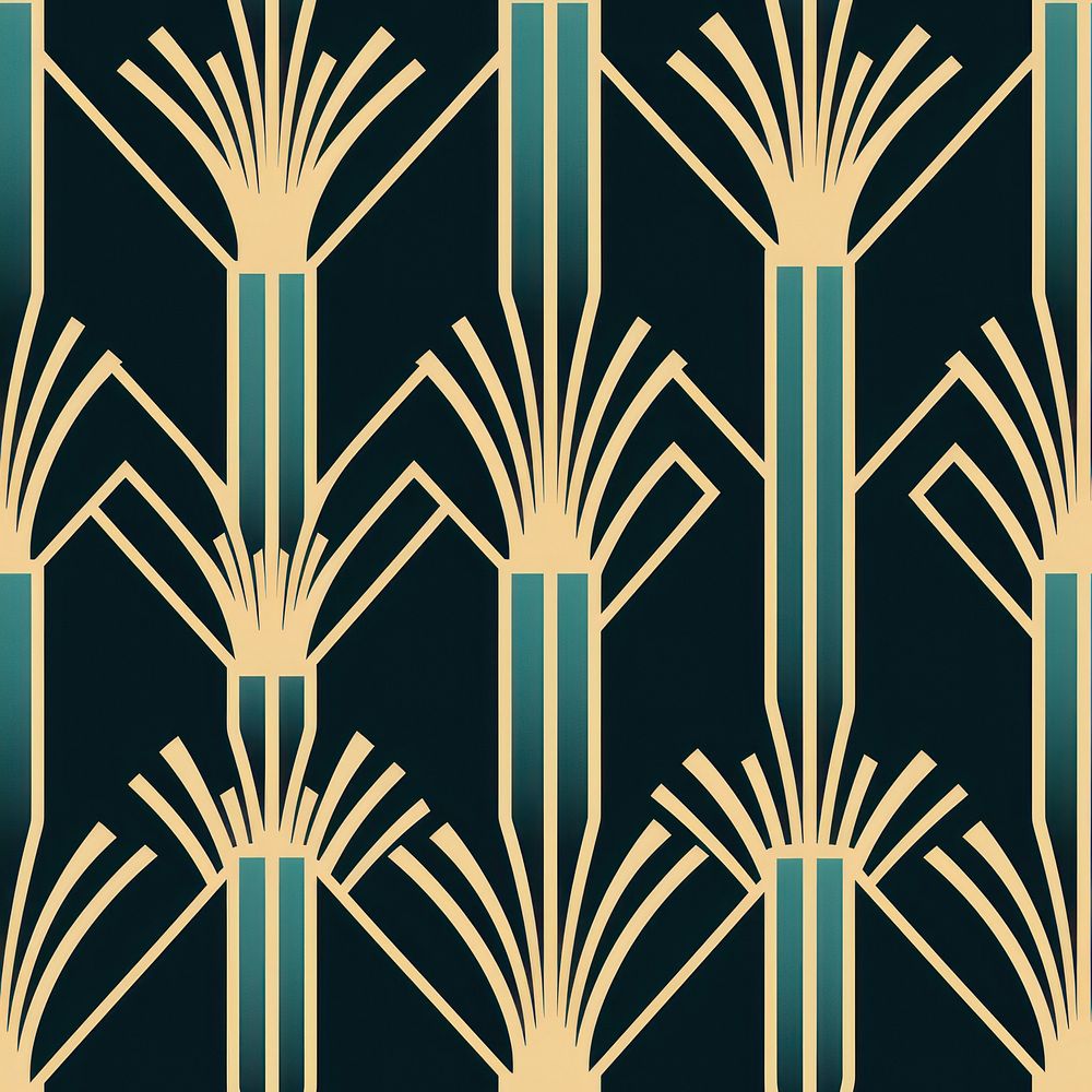 Art deco grid pattern backgrounds wallpaper repetition. AI generated Image by rawpixel.