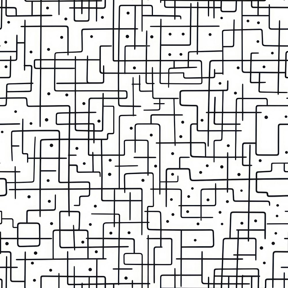 Doodle grid pattern backgrounds technology repetition. AI generated Image by rawpixel.