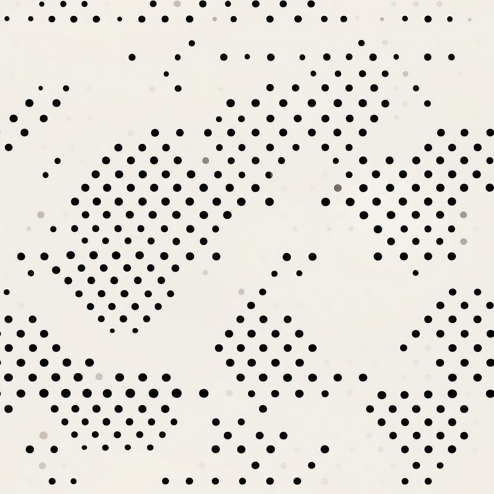 Dotted grid pattern backgrounds white repetition. AI generated Image by rawpixel.