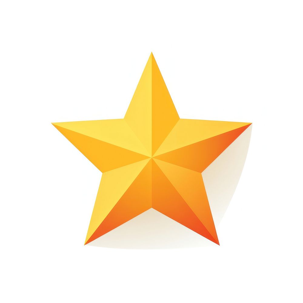Star symbol shape white background. AI generated Image by rawpixel.