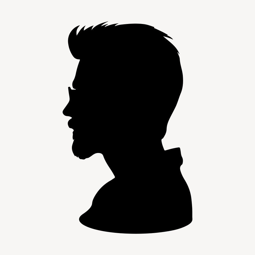 Men silhouette portrait adult.