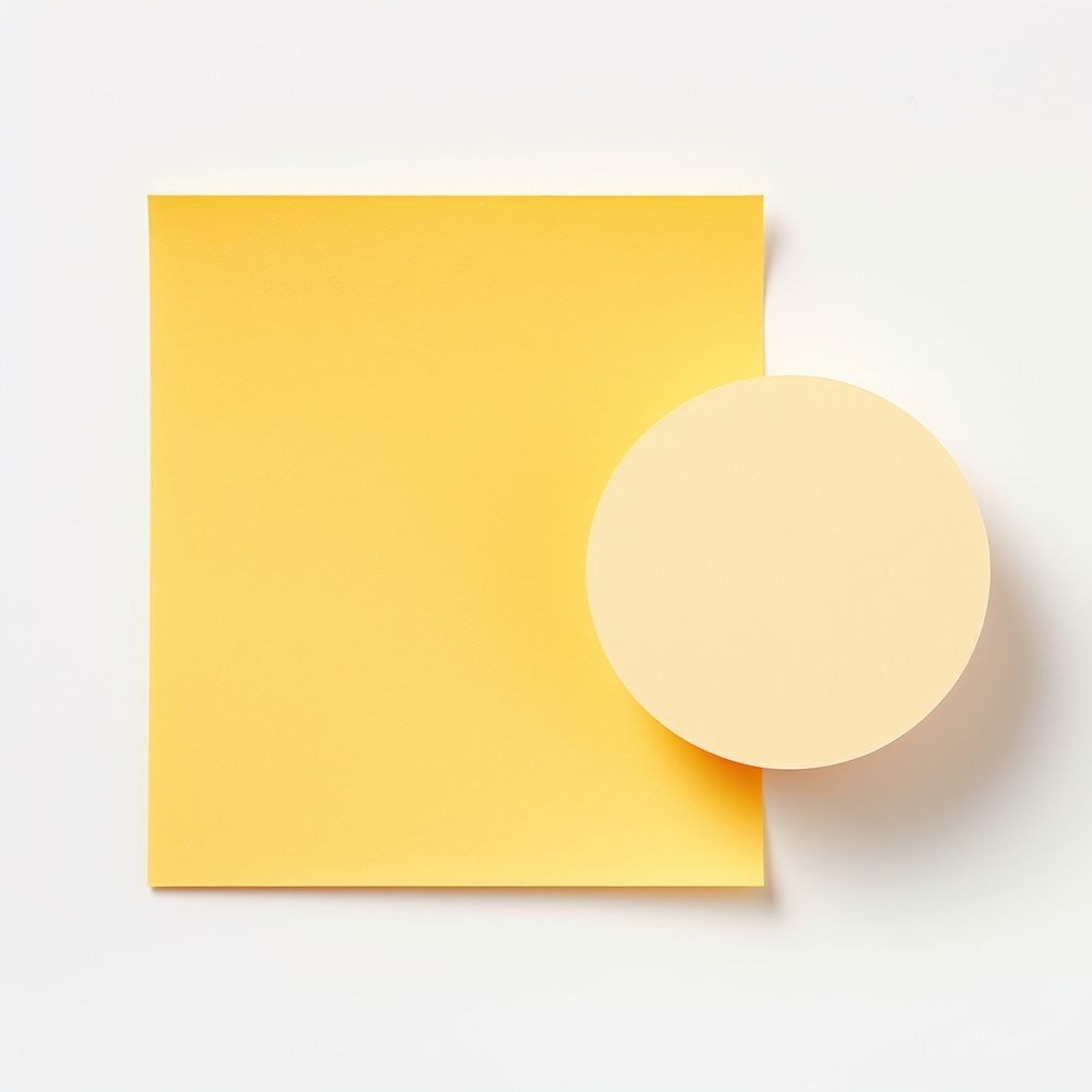 Sticky note paper circle white background. AI generated Image by rawpixel.