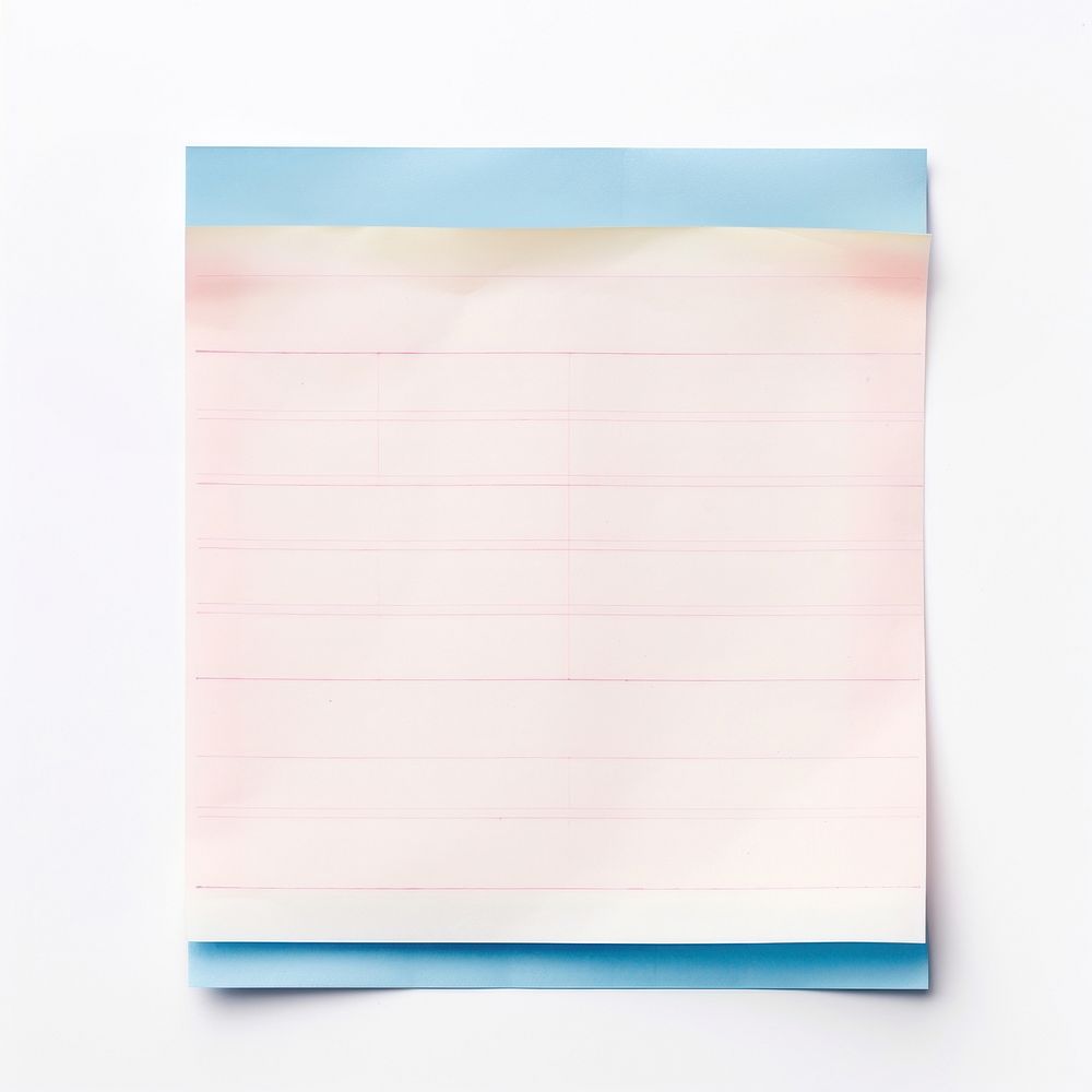 Note paper blue white background rectangle. AI generated Image by rawpixel.