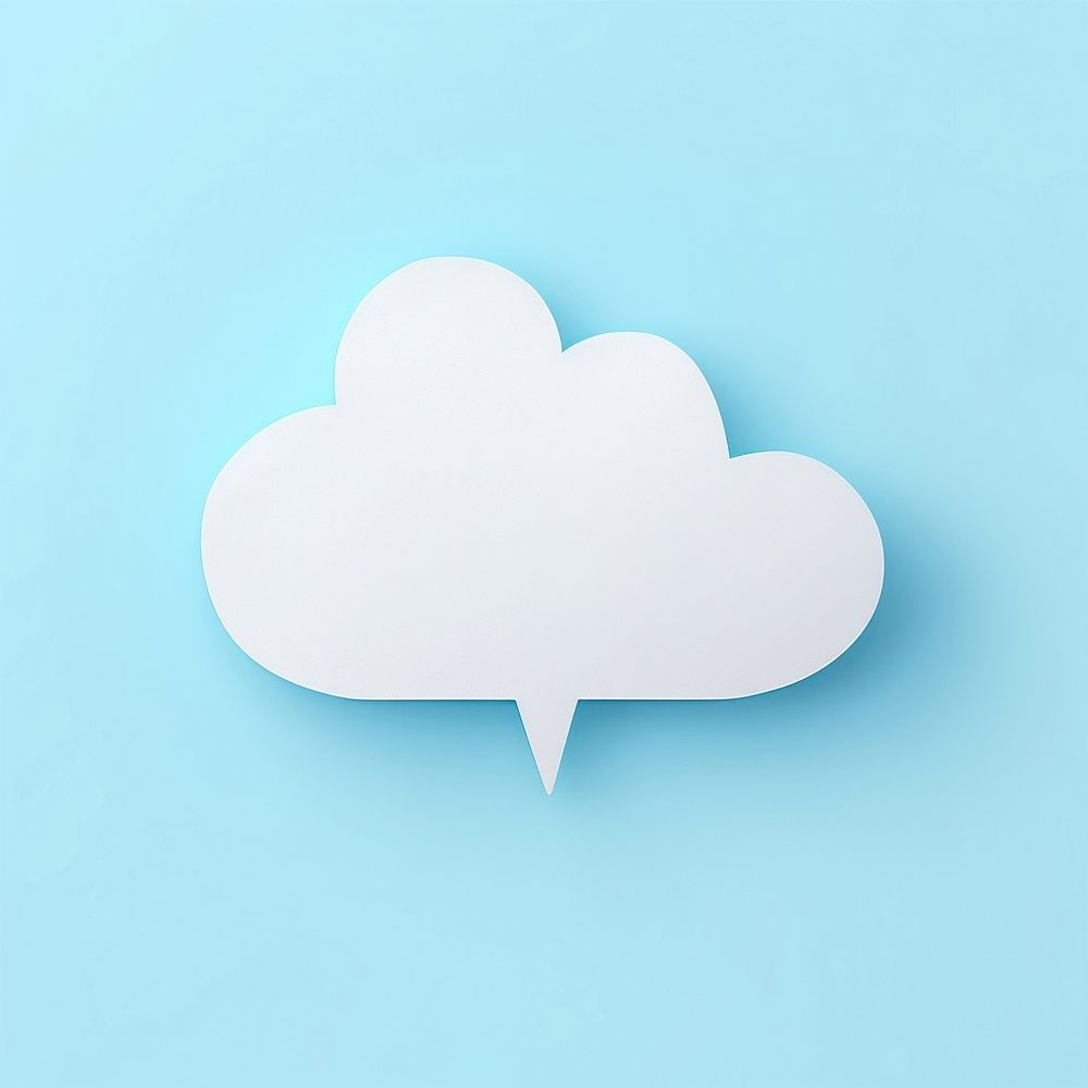 Sticky note shape white cloud. AI generated Image by rawpixel.