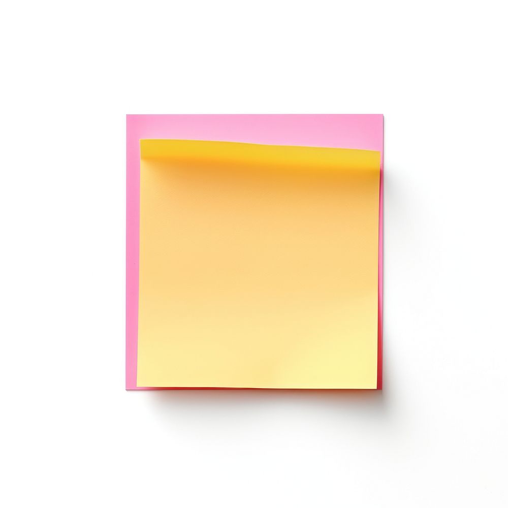 Sticky note paper white background simplicity. AI generated Image by rawpixel.
