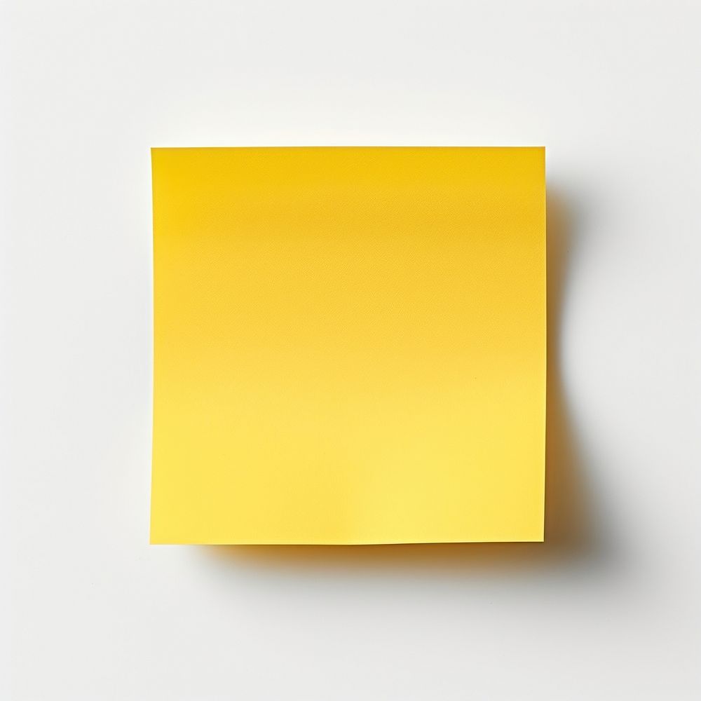 Sticky note paper yellow white background. AI generated Image by rawpixel.