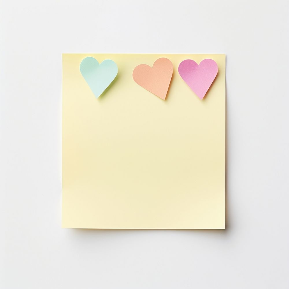 Portrait sticky note symbol heart paper. AI generated Image by rawpixel.