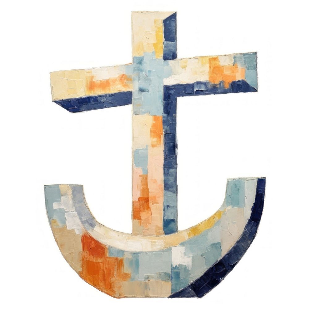 Anchor painting symbol shape. AI generated Image by rawpixel.