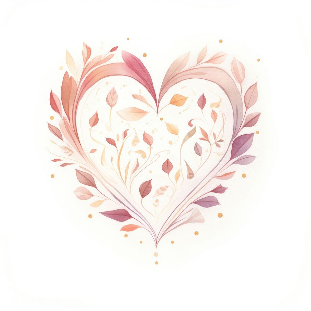 Heart pattern drawing celebration. AI generated Image by rawpixel.