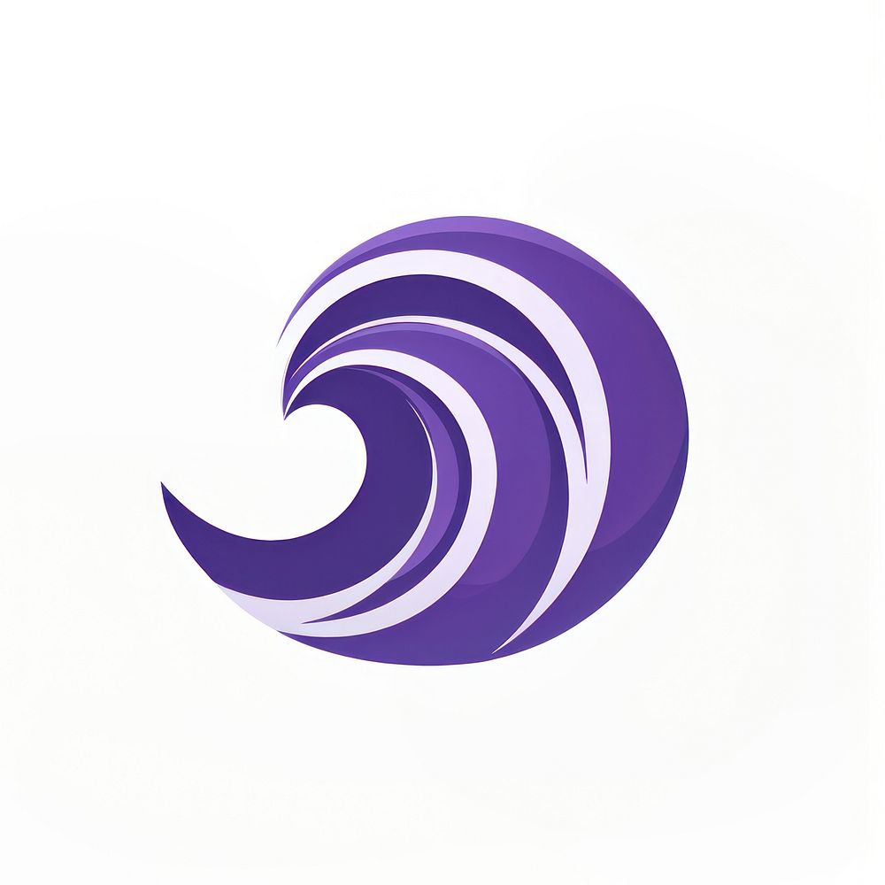 Wave logo purple astronomy. AI generated Image by rawpixel.