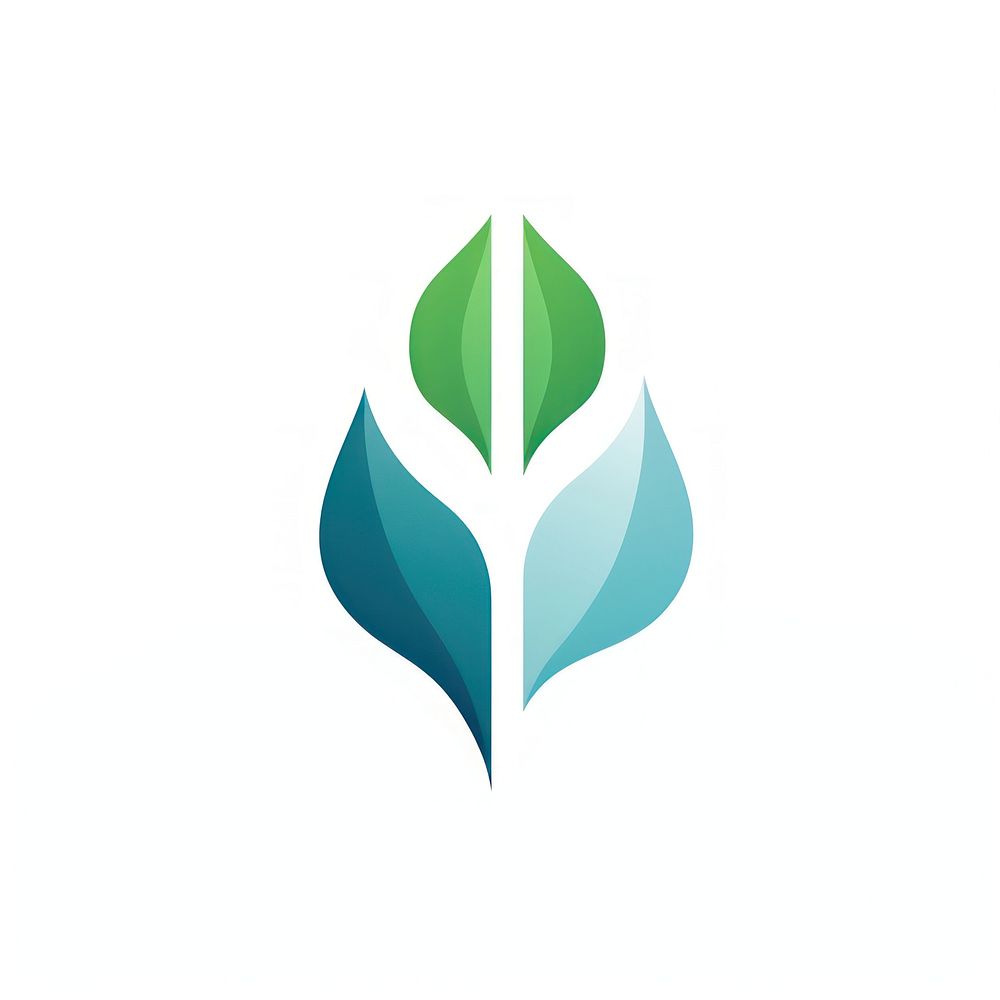 Leave logo plant green. AI generated Image by rawpixel.