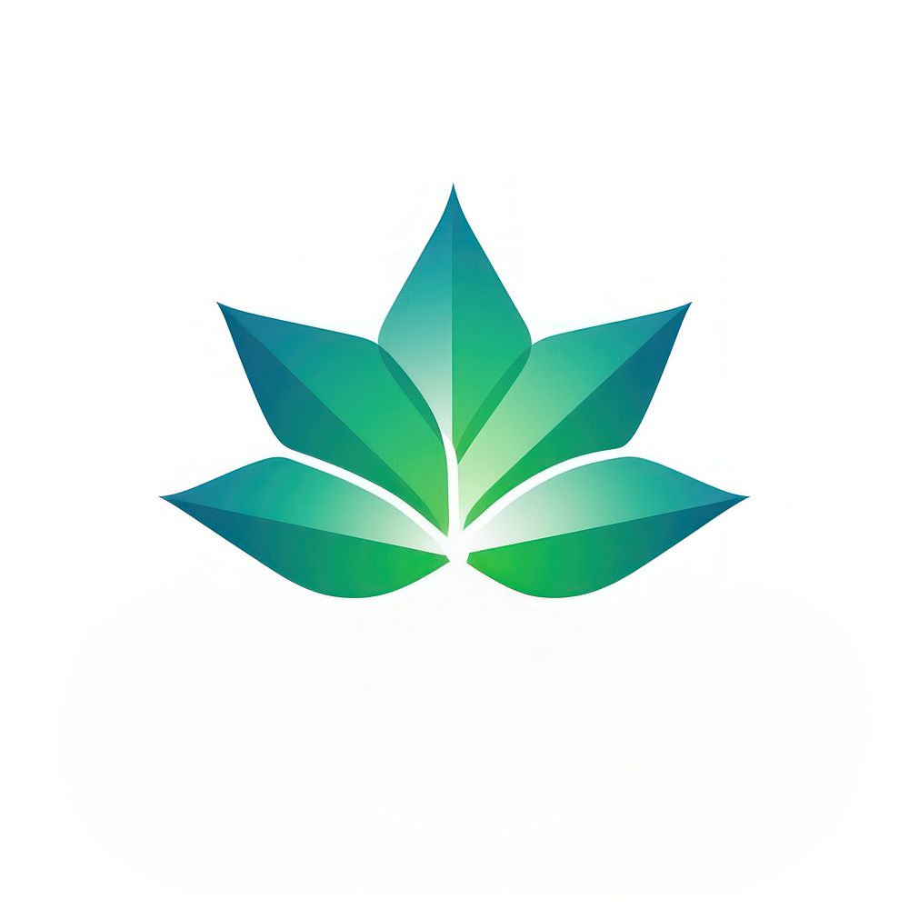 Leaf logo plant green. AI generated Image by rawpixel.