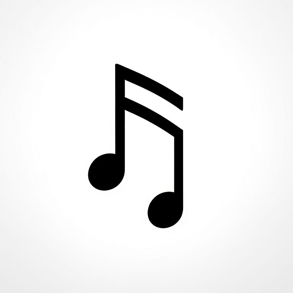 Music note logo circle symbol. AI generated Image by rawpixel.