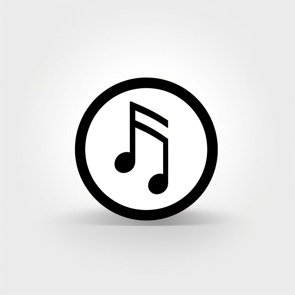 Music note circle symbol number. AI generated Image by rawpixel.