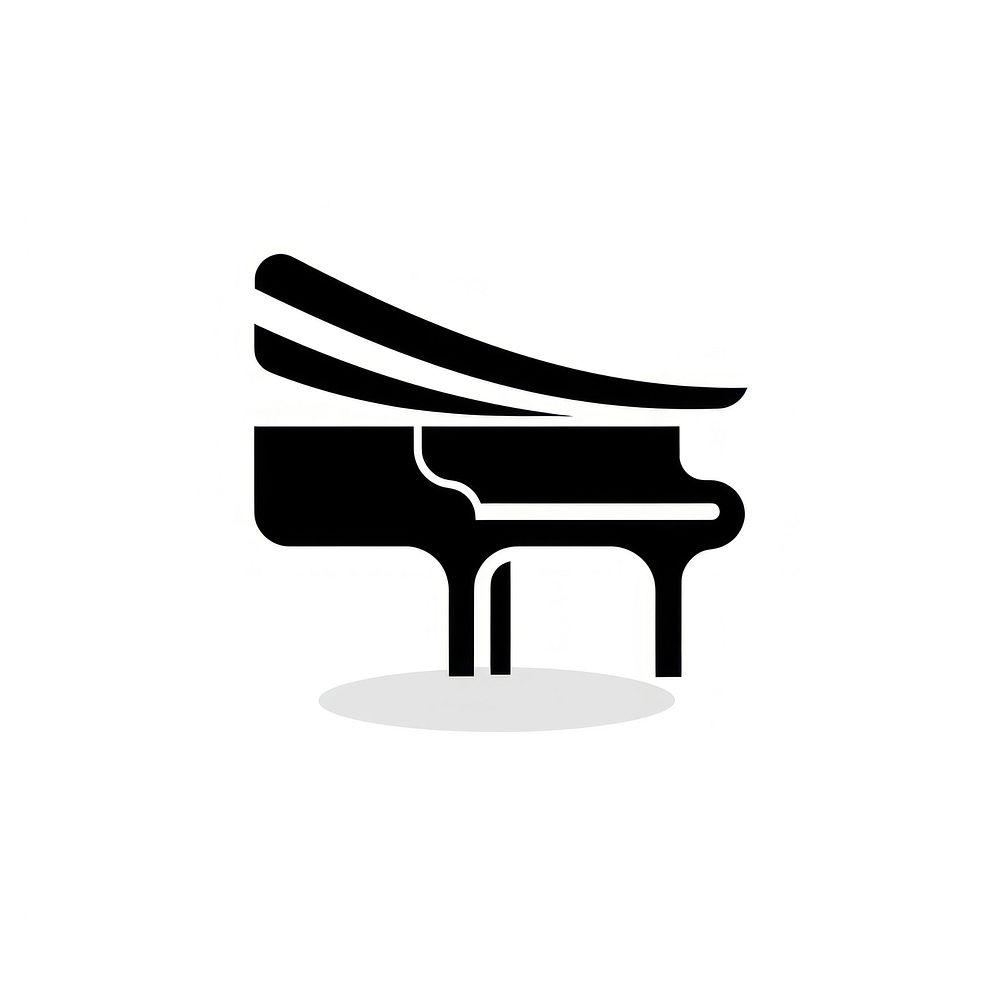Piano keyboard black logo. AI generated Image by rawpixel.