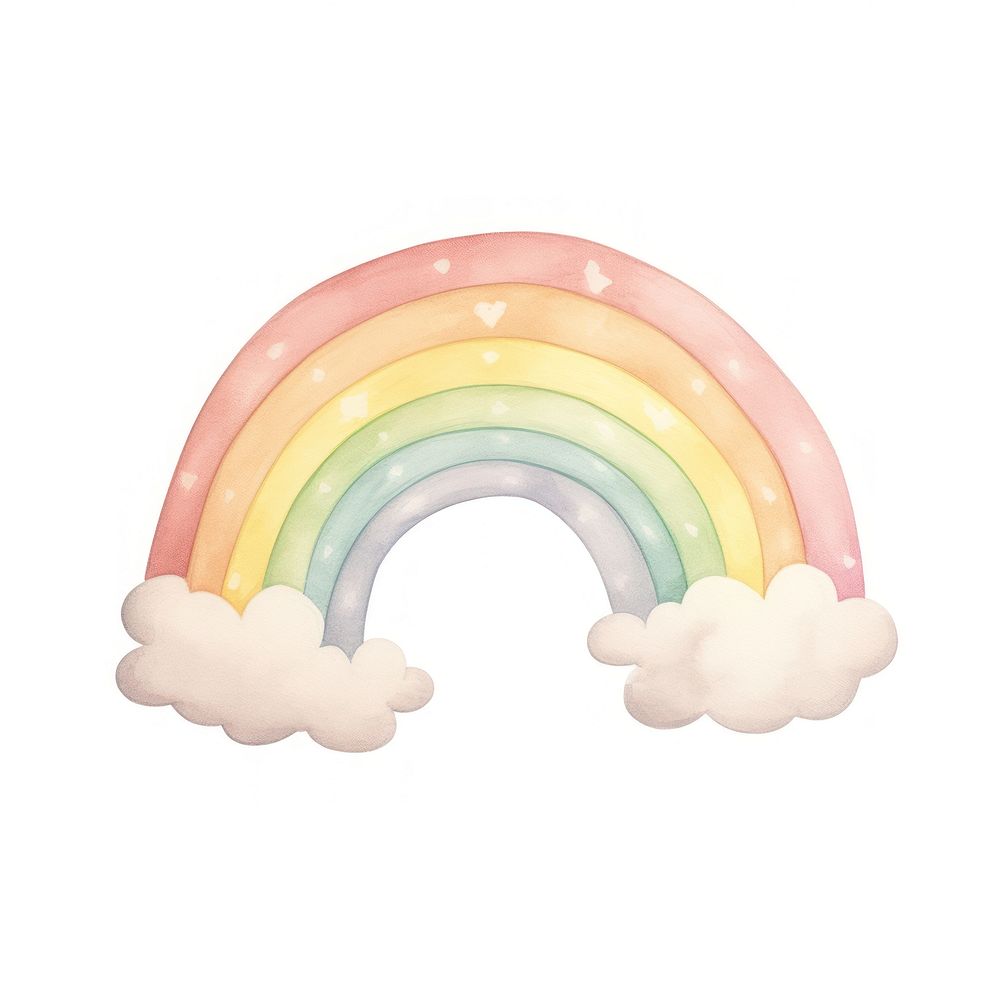 Rainbow toy white background spectrum. AI generated Image by rawpixel.